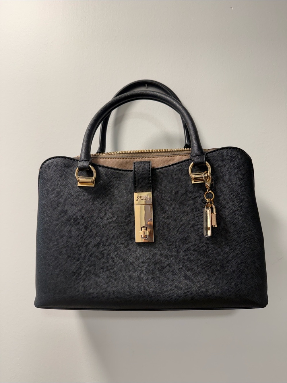 GUESS Black Cassius Satchel
